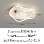 Minimalist Modern Ceiling Light for Bedroom Living Room Kitchen Indoor Decor Lamp