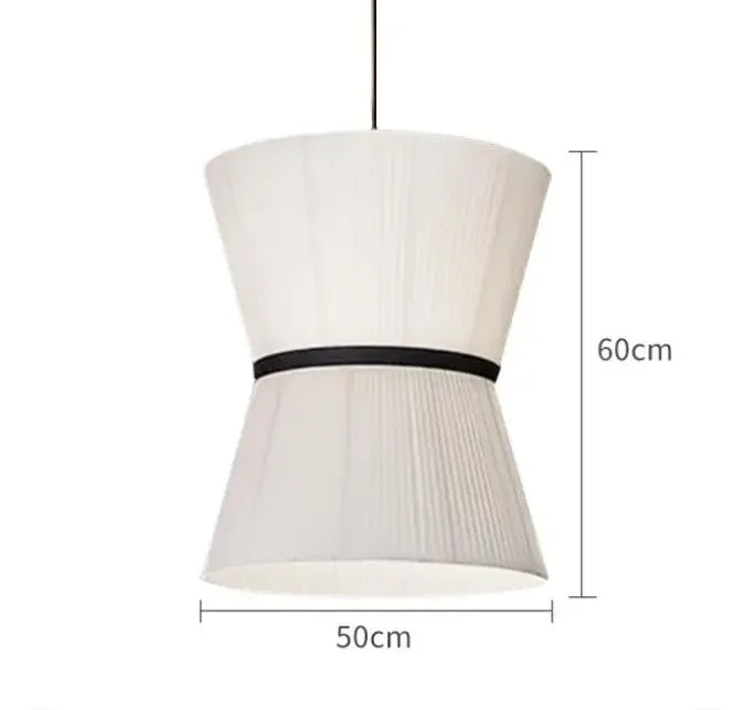 Folie Pendant Light: Modern Fabric Lampshade for Bedroom & Dining Room
