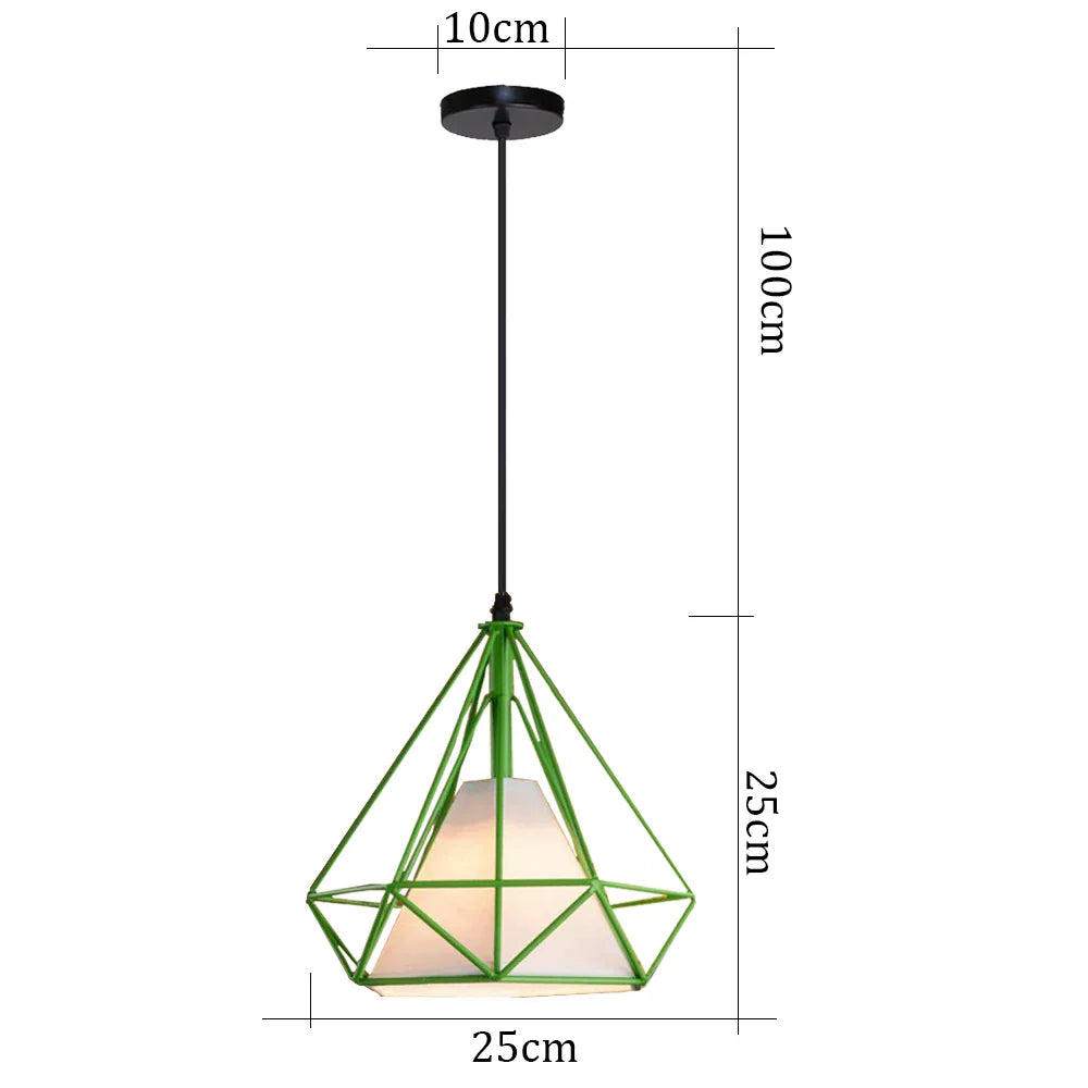 Retro Loft Industrial Pendant Light Chandelier Home Kitchen Decor Lampshade