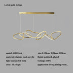 Chrome Stainless Steel LED Pendant Light - Modern Minimalist Dining Room Island Lamp