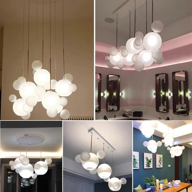 Nordic Home Decoration Stair Chandelier Living Dining Room Pendant Ceiling Light Indoor Lighting Afralia™