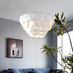 Ceramic Chandelier White Droplight: Contemporary Nordic Style Pendant Light for Modern Home Decor