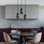 Glass LED Chandelier for Bedroom Dining Room Bar Office Eco-Friendly Nordic Design