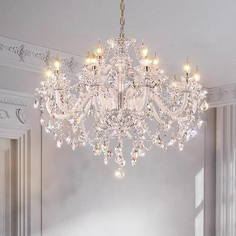 Crystal Chandelier: Modern Home Decoration Pendant Lights for Living & Dining Room