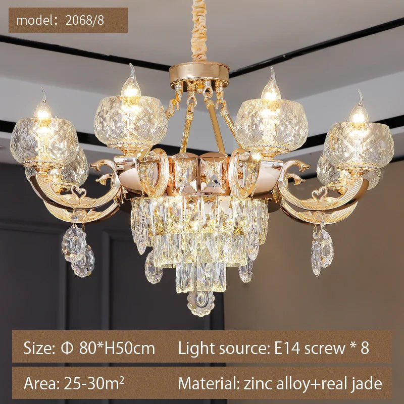 Crystal Chandelier: Grand European Villa High-end Fixture for Living Room, Restaurant, Building