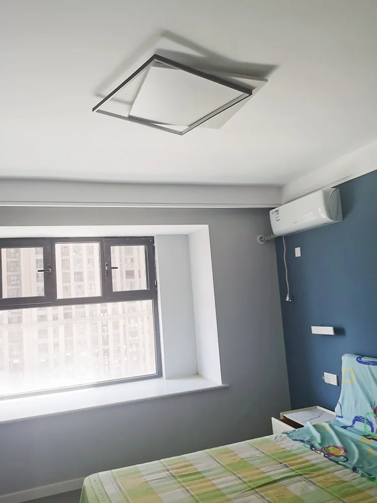 Square Minimalist Ultra-Thin Ceiling Lamp for Bedroom Living Room Modern Nordic Lighting