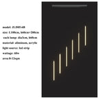 Nordic Black LED Dimmable Pendant Lights Modern Luxury Suspend Luminarias