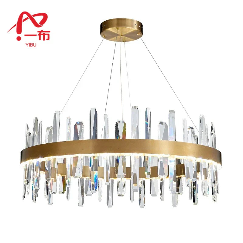 K9 Luxury Pendant Chandelier, LED Indoor Lighting for Kitchen, Living Room, Bedroom