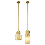 Marble LED Chandelier Single Head Hanging Lamp