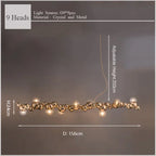 Caterpillar Metal Ball Chandelier: Modern Creative Long Bar Pendant Light for Kitchen Dining Room