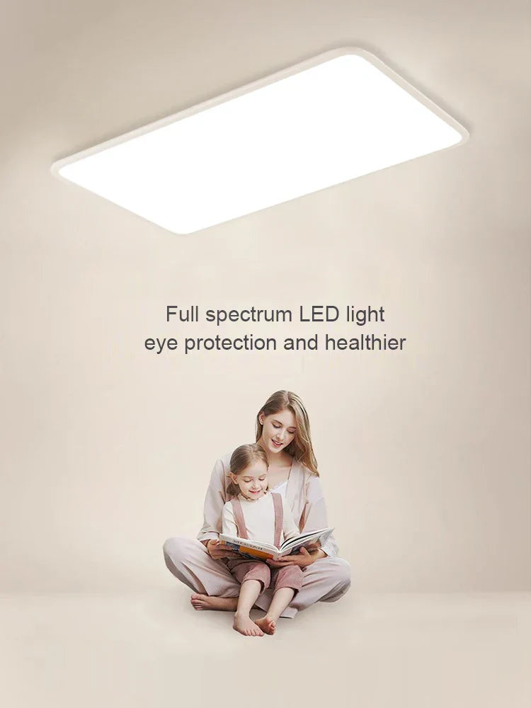 LED Ceiling Light: Nordic Style Ultra Thin Square Lamp for Living Room and Bedroom