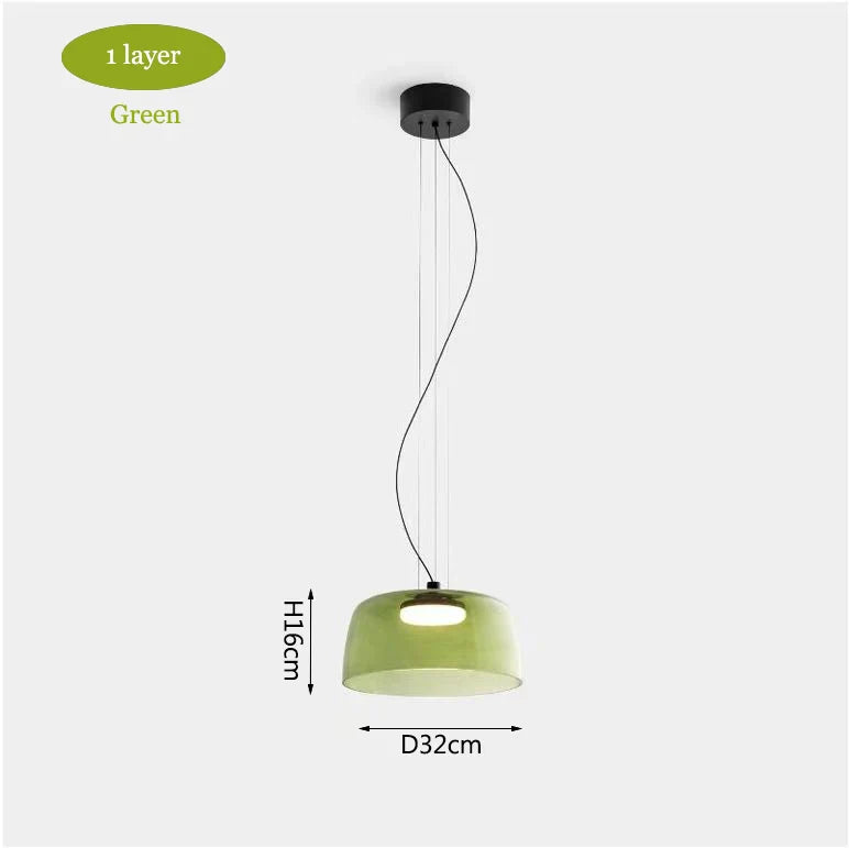 Nordic Glass Chandelier: Modern Ceiling Pendant Lights for Living and Dining Room