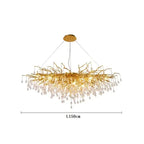 Gold Chandelier Glass Pendant Lamp for Home Decor - Modern Luxury Lighting