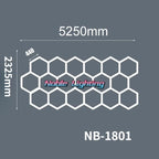 Hexagon LED Ceiling Light for Barbershop and Garage Hair Salon