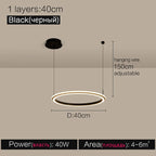 Modern Luxury Ring Chandelier for Living Room, Bedroom, and Restaurant