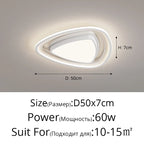 LED Ceiling Light with Remote Dimming for Modern Nordic Home Decor