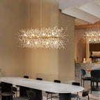 Dandelion Art Crystal Chandelier: Nordic Modern Luxury for Living Room & Restaurant
