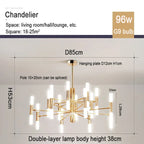Nordic Chandeliers: Modern Living & Dining Room Pendant Lighting Fixtures