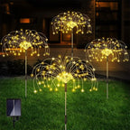 Solar Firework Fairy Lights Outdoor Decoration for Garden, Patio, Party