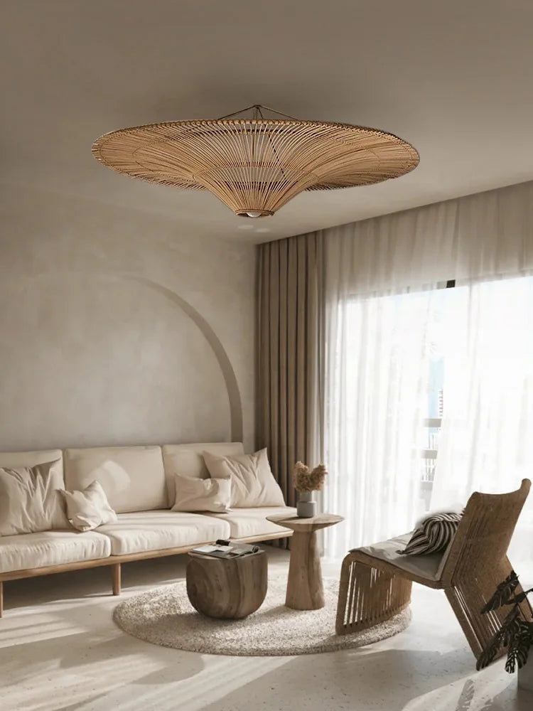 Nordic Rattan Chandelier: Stylish Wicker Lighting for Home Décor