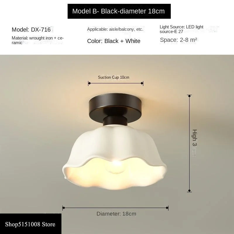 Nordic Acrylic Chandelier LED Ceiling Lamp for Aisle Corridor Balcony, E27 Fixtures