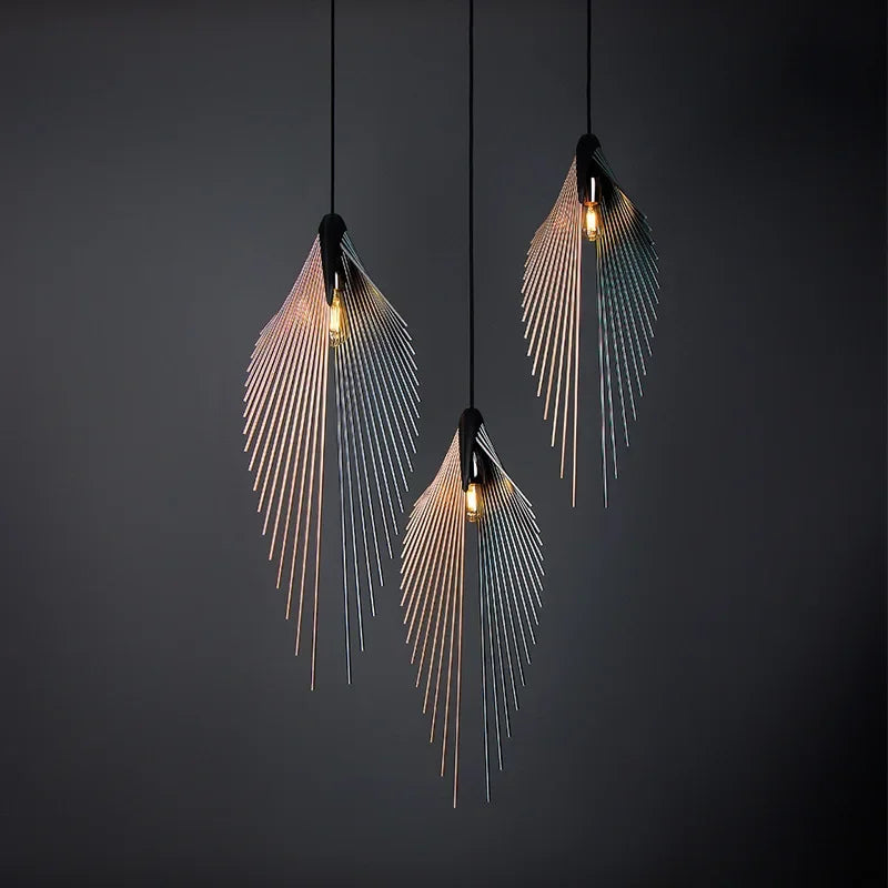 Designer Flying Wing Shape LED Chandeliers | Modern Living Room Pendant Lamps