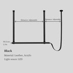 Leather Belt Chandelier Pendant Light for Modern Minimalist Home Decor