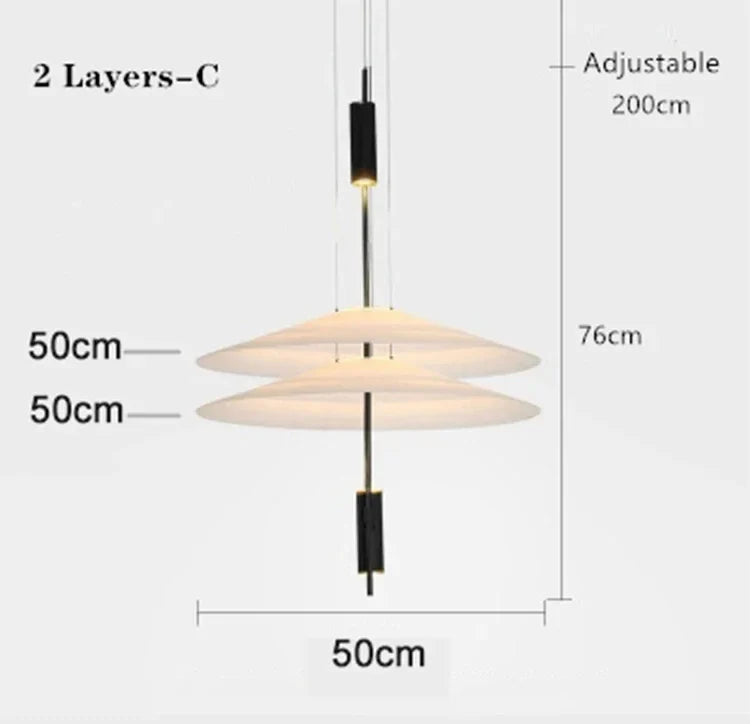 Modern LED UFO Pendant Lights for Home Decor, Dining Room, Bar & Living Room