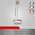 Circular Dining Pendant Chandelier LED Light for Kitchen, Living Room & Bedroom