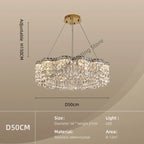 Crystal Chandelier Pendant Light, Elegant Hanging Lamp Fixture