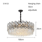 Modern Crystal Chandelier for High-End Living Room Decor Lighting