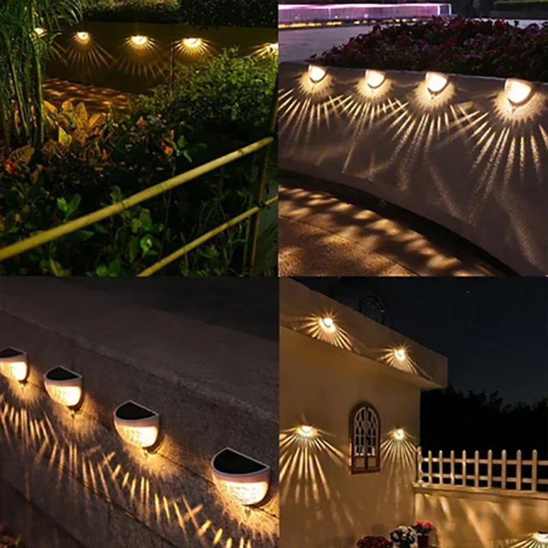 Solar LED Outdoor Wall Lamps - Waterproof Energy Garden Lights