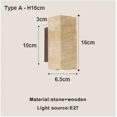 Nordic LED Wall Lamp for Wabi-sabi Bedroom and Living Room Wall Decor