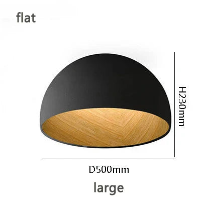 Wood Grain Color Ceiling Lamp for Bedroom, Living Room & Corridor