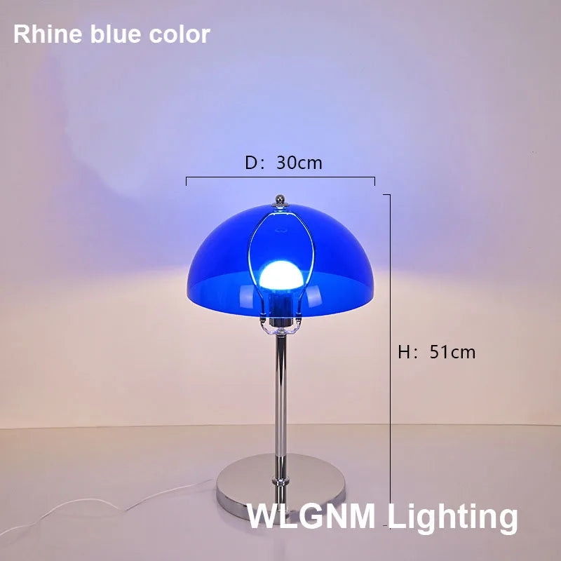 Bauhaus Mushroom Table Lamp, Modern Acrylic LED Night Light
