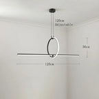 Minimalist Geometric LED Pendant Island Lighting