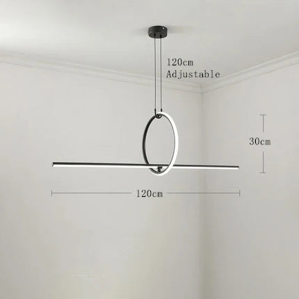 Minimalist Geometric LED Pendant Island Lighting