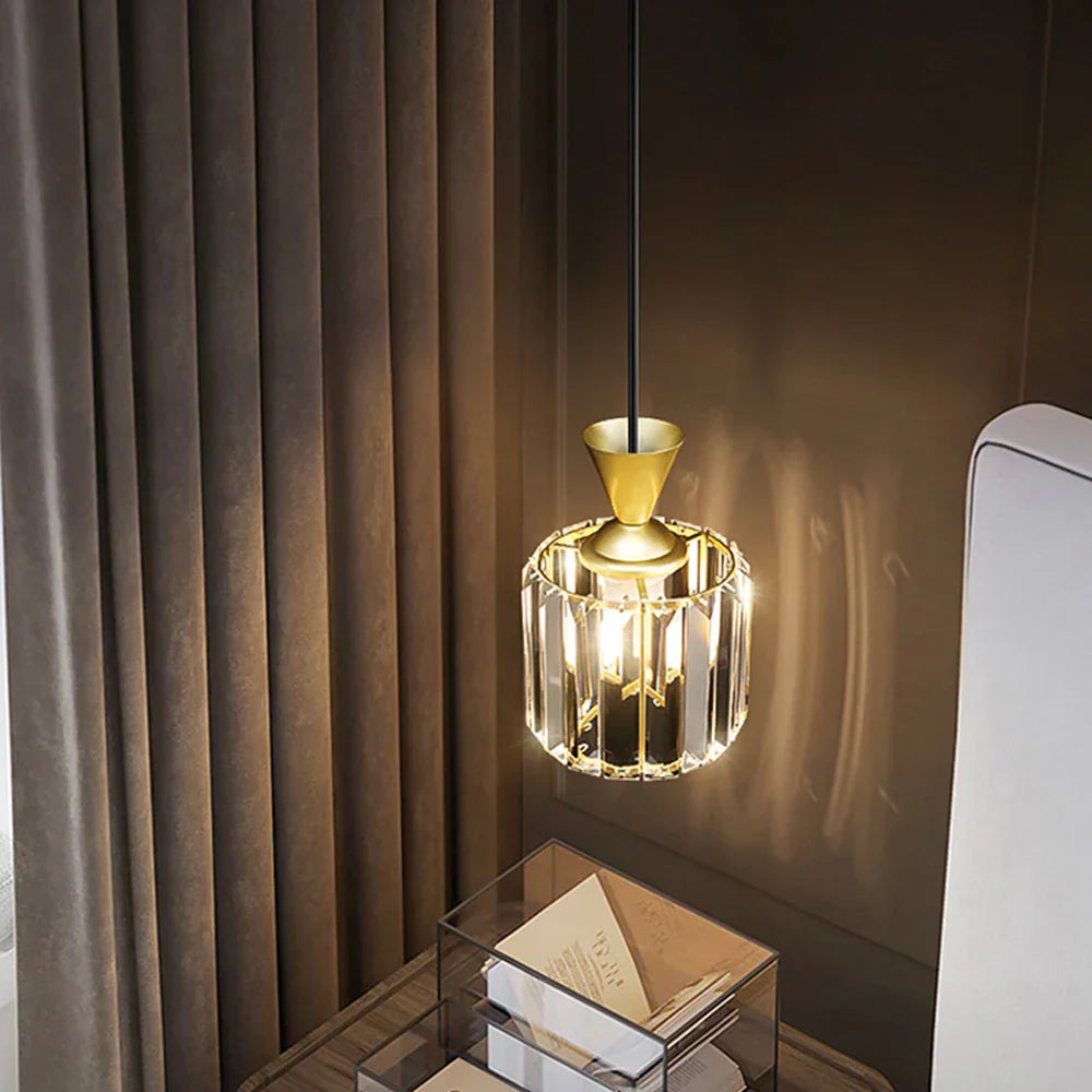 Crystal Pendant Chandelier: Elegant Lighting for Home, Shop, and Cafe