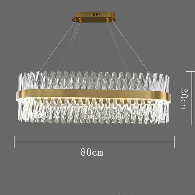Modern Gold Crystal Ceiling Chandelier for Luxury Living Spaces