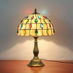 Dragonflys Tiffany Stained Glass Table Lamp Vintage Bedroom Desk Light