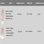 Pink Bowknot LED Pendant Lamp for Romantic Princess Room, Bedroom Lighting