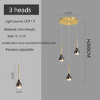 Modern LED Chandelier for Villa Living Room, Staircase Pendant Light