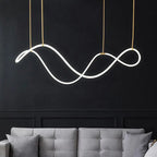 LED Long Hose Chandelier for Dining Room Kitchen Bar Pendant Lamp