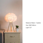 Nordic Feather Floor Lamp for Bedroom and Living Room Lighting