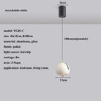 Adjustable Angle LED Pendant Light: Modern Stretchable Chandelier for Home Decor