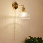 Glass Shade LED Wall Lamp for Luxury Living Room Decor