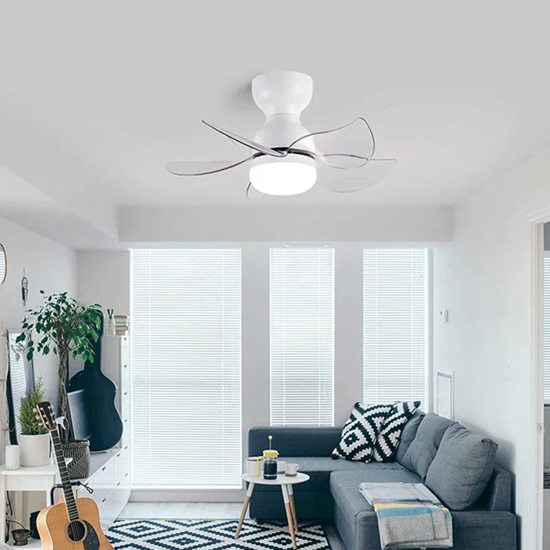 Nordic Bedroom Fan Chandelier for Home Indoor Lighting by Afralia™