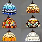 Tiffany Style Stained Glass Pendant Chandelier for Home Lighting