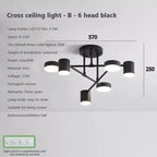 LED Ceiling Chandelier: Modern Light Fixture for Living Room, Bedroom, Hall - Indoor Home Decor