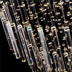 Spiral Luxury Crystal Chandelier for Long Staircases